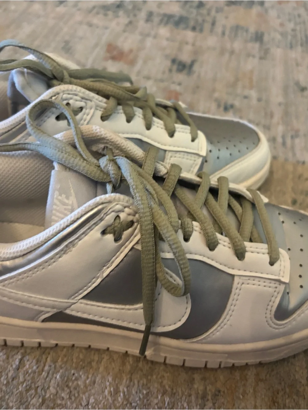 Nike White Sneaker Inner Label Detail